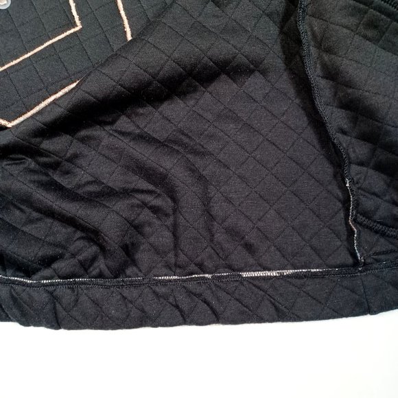 Rafael Womens Black Southwestern Jacket & T-Shirt Large Conchos Liner Zip Up Vtg - Picture 14 of 16